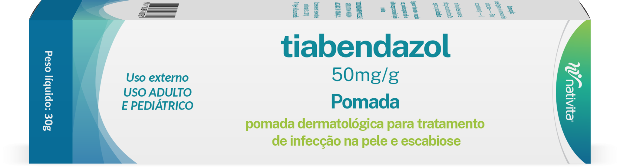 Tiabendazol creme dermatológico - Nativita